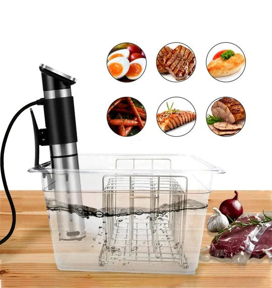 Sous Vide Container Clear Measurement Markings Fitted Lid