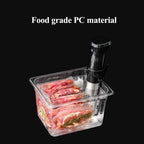Sous Vide Container Clear Measurement Markings Fitted Lid