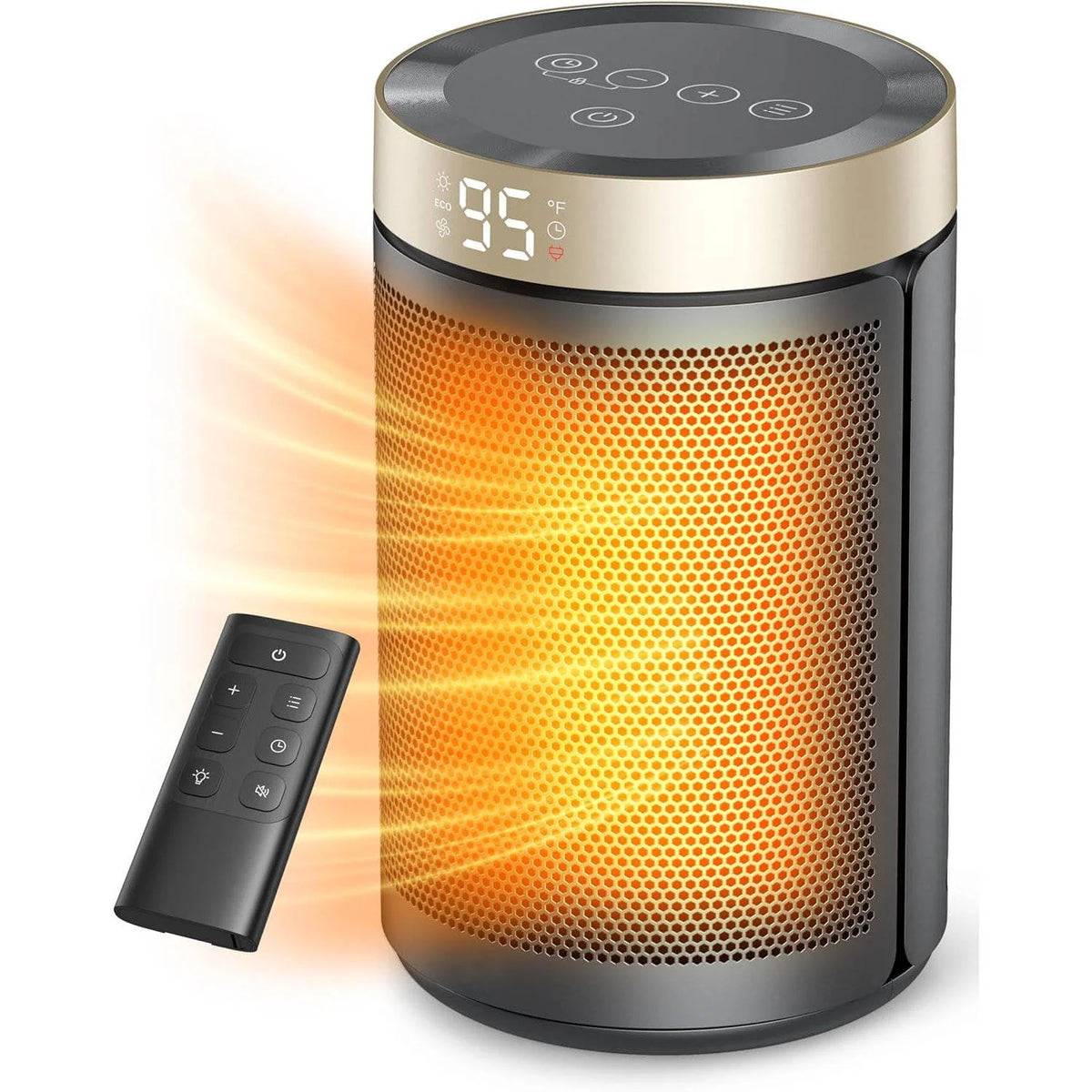 Space Heater 1500W PTC Quiet Auto Shutoff