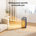 Space Heater 1500W Whisper-Quiet Child-Lock Safety
