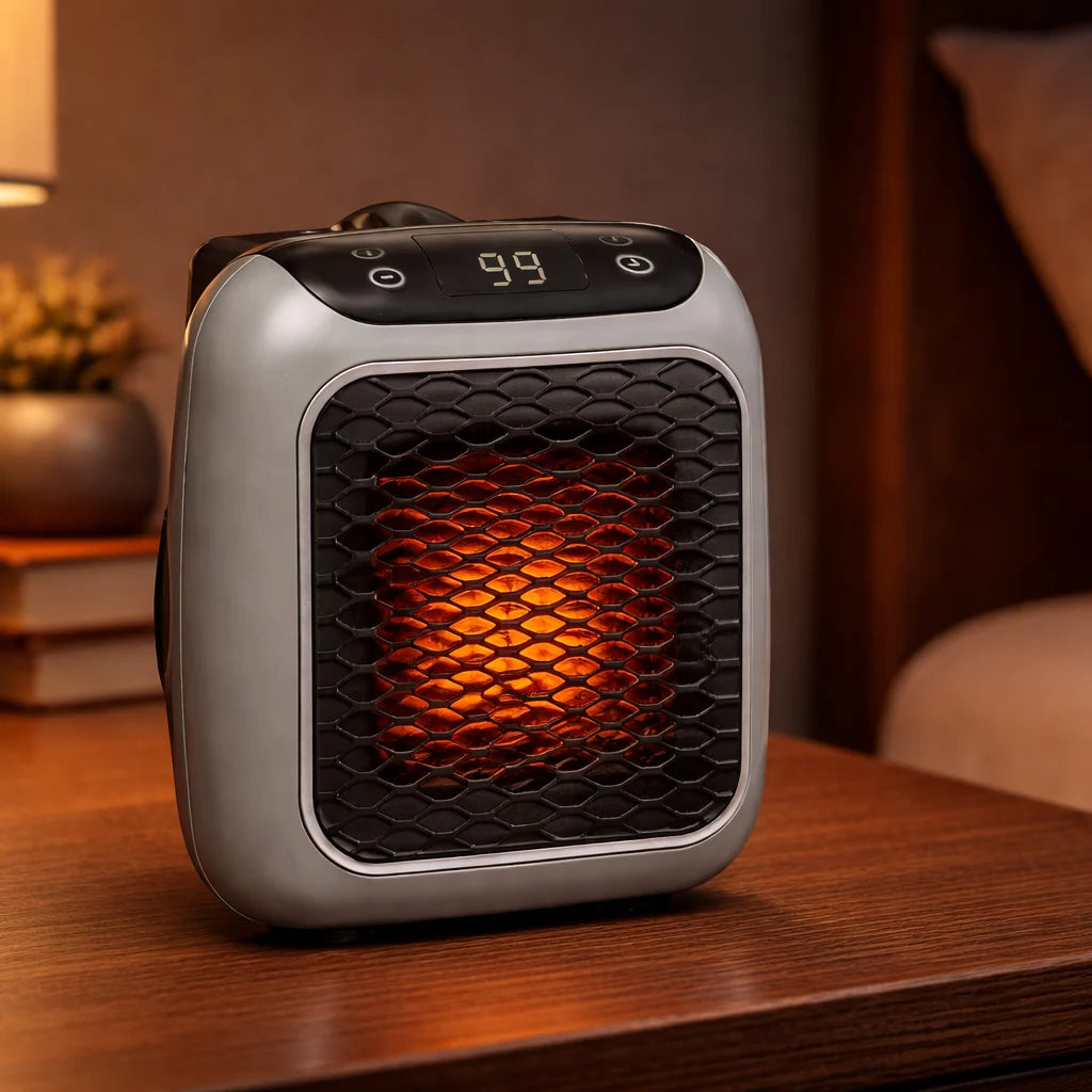 Space Heater Compact Tabletop Fast Heat & Quiet