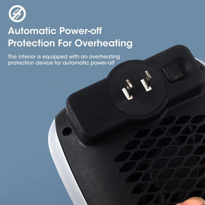 Space Heater Compact Tabletop Fast Heat & Quiet