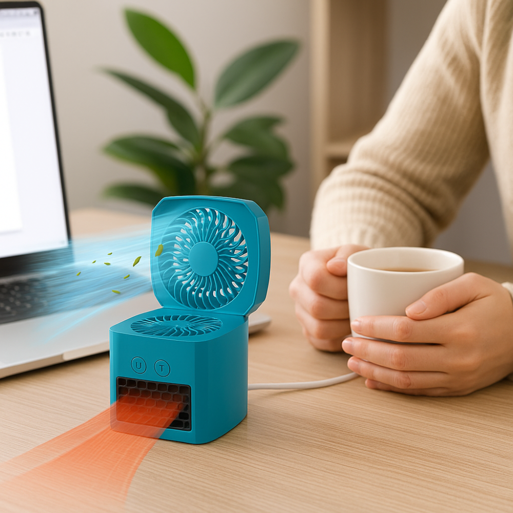 Space Heater & Fan Dual-Function Energy-Efficient
