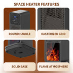 Space Heater Oscillating Ceramic Touchscreen & Remote