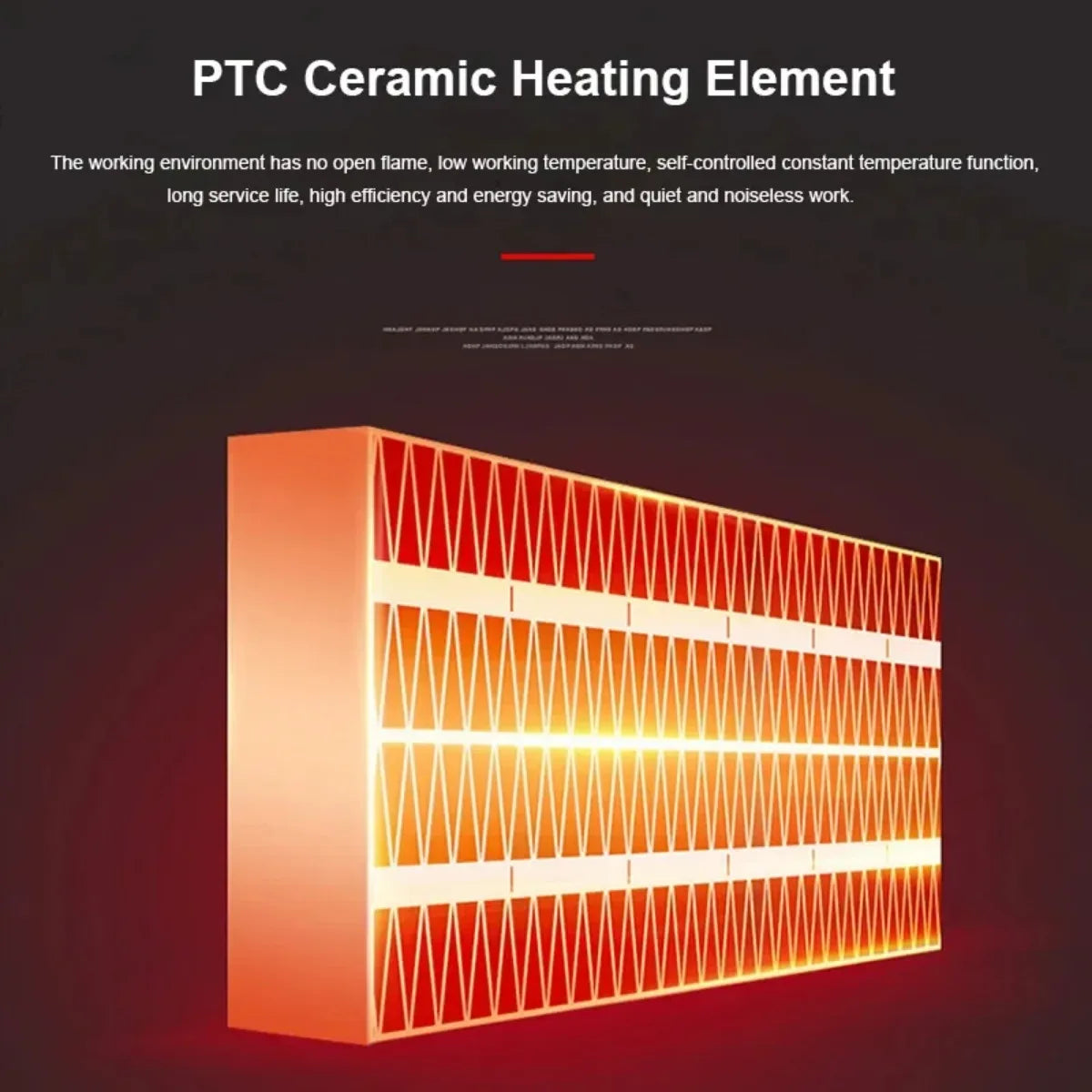 Space Heater Portable Energy-Efficient Tip-Over & Overheat Protection
