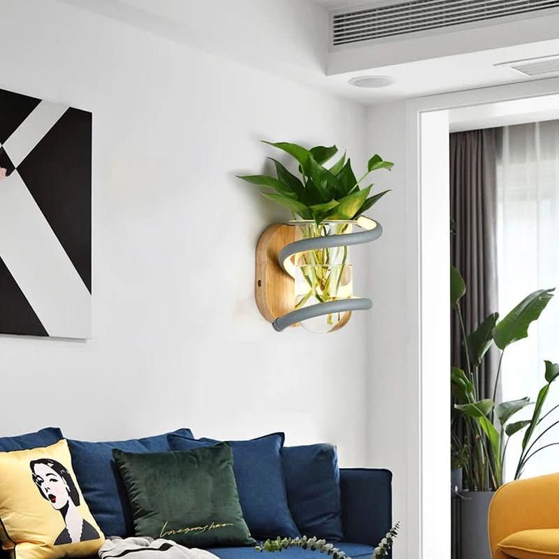 Space-Saving Dual-Function Weather-Resistant Wall Vase Lamp (Indoor/Outdoor)