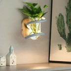 Space-Saving Dual-Function Weather-Resistant Wall Vase Lamp (Indoor/Outdoor)
