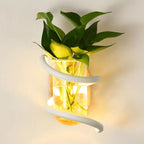 Space-Saving Dual-Function Weather-Resistant Wall Vase Lamp (Indoor/Outdoor)