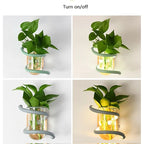 Space-Saving Dual-Function Weather-Resistant Wall Vase Lamp (Indoor/Outdoor)