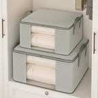 Space-Saving Foldable Storage Bag With Clear Window