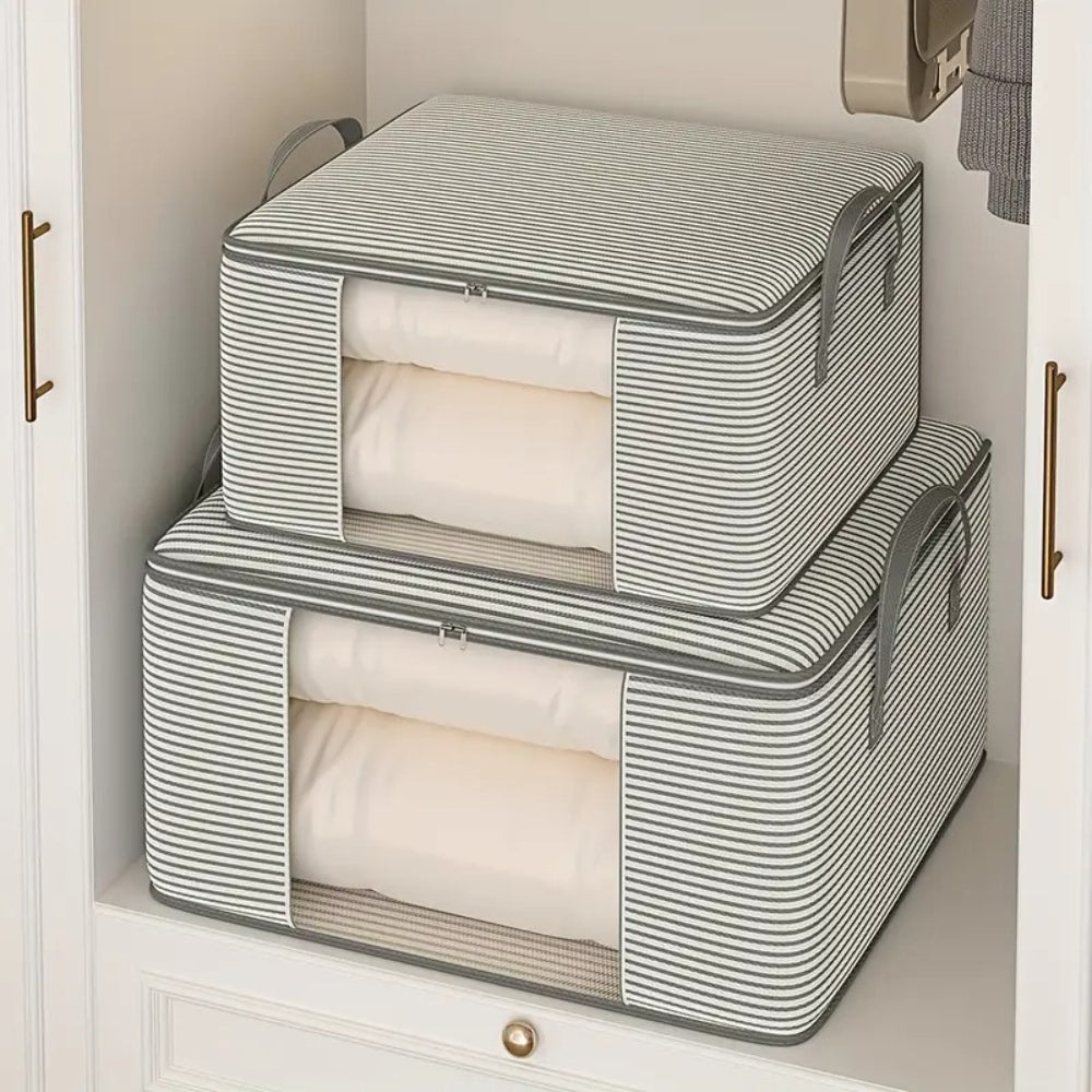 Space-Saving Foldable Storage Bag With Clear Window