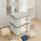 Space-Saving Foldable Storage Bag With Clear Window