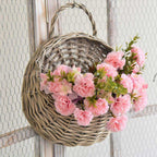 Space-Saving Handwoven Natural Wicker Hanging Storage Basket
