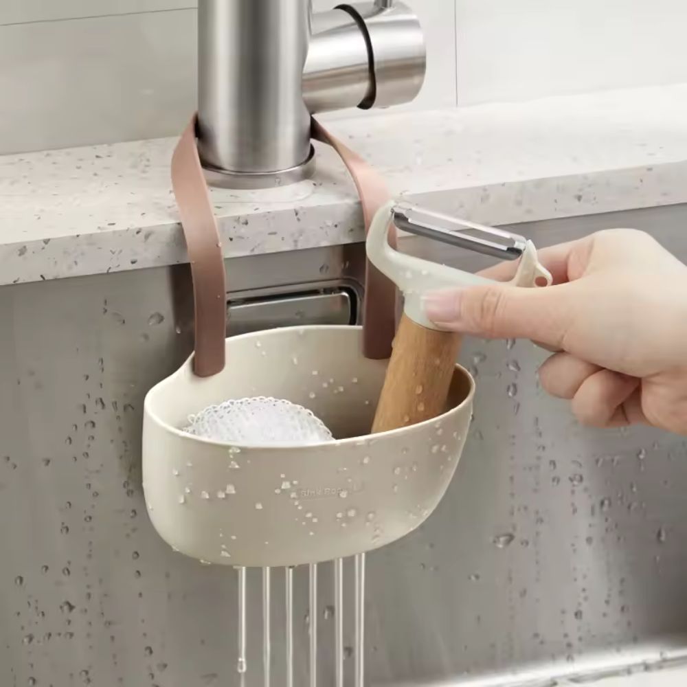 Space-Saving Hanging Silicone Sink Caddy
