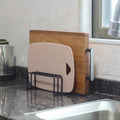 Space-Saving Heavy-Duty Steel Cutting Board Rack (5 Dividers)