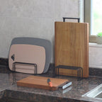 Space-Saving Heavy-Duty Steel Cutting Board Rack (5 Dividers)