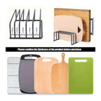 Space-Saving Heavy-Duty Steel Cutting Board Rack (5 Dividers)