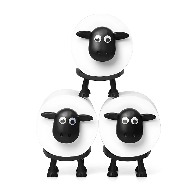 Space-Saving Sheep-Shaped Toilet Paper Holder (Set of 3)