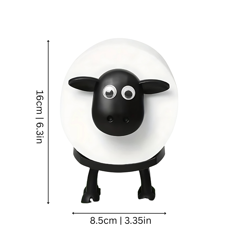 Space-Saving Sheep-Shaped Toilet Paper Holder (Set of 3)