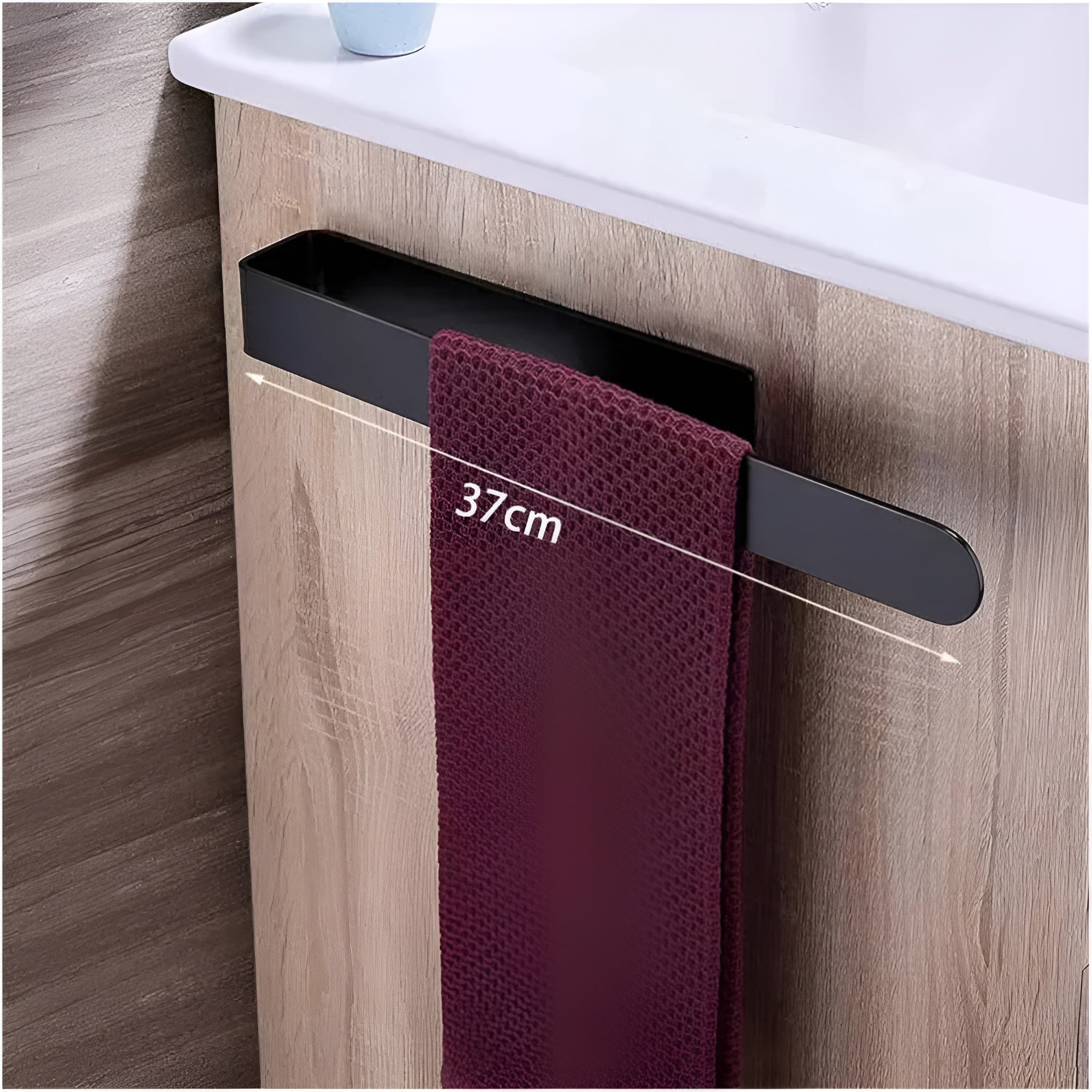 Space-Saving Stainless Steel No-Drill Wall-Mounted Towel Rack