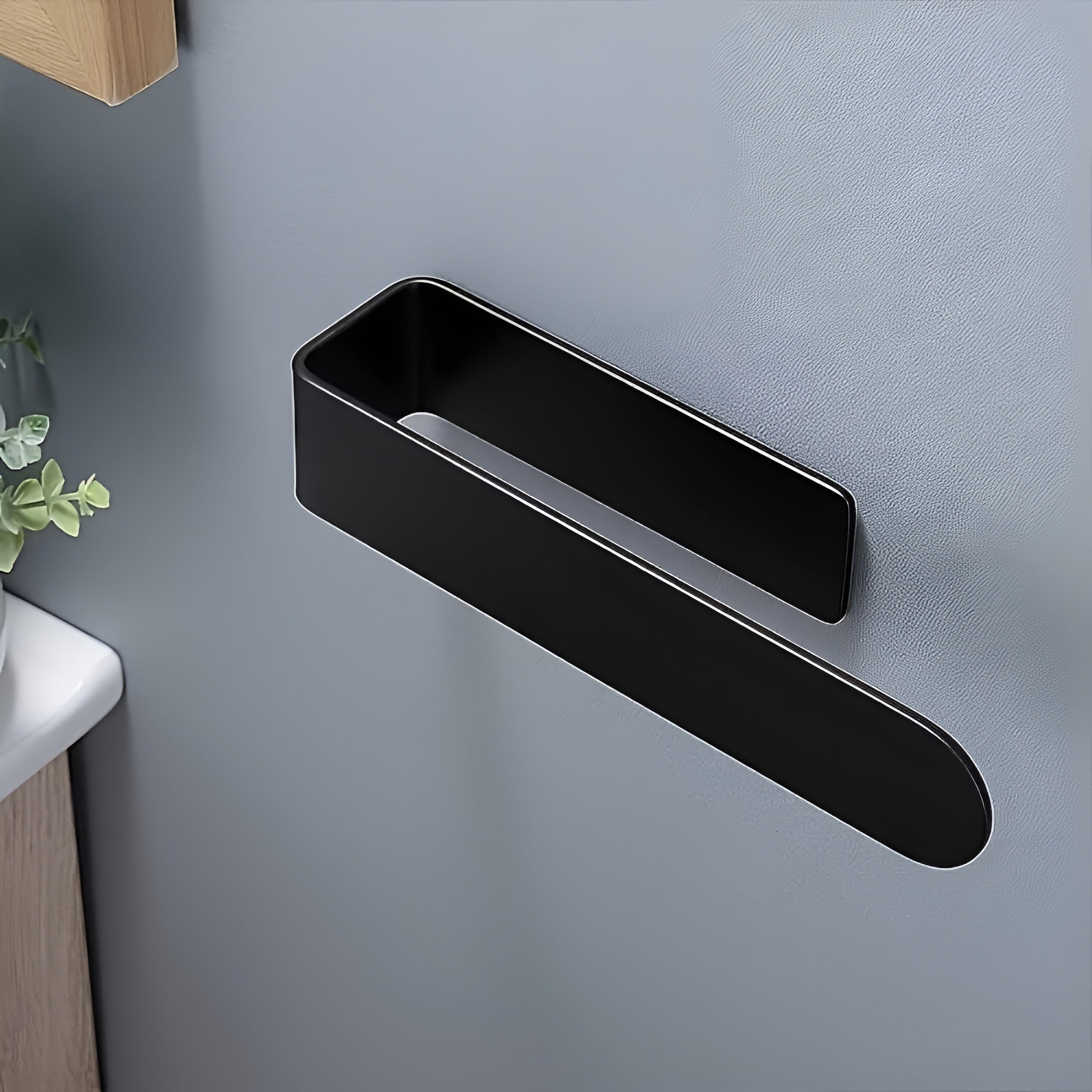Space-Saving Stainless Steel No-Drill Wall-Mounted Towel Rack