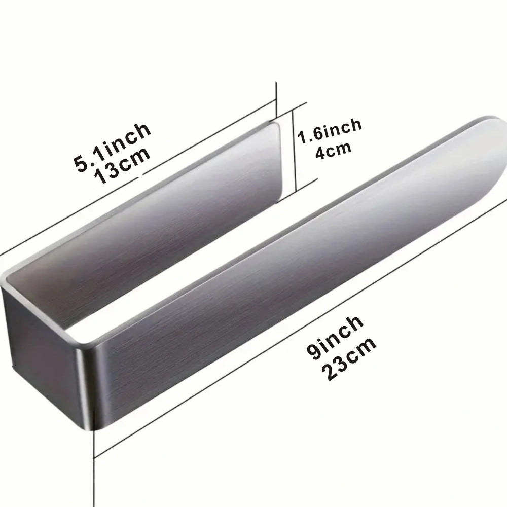 Space-Saving Stainless Steel No-Drill Wall-Mounted Towel Rack