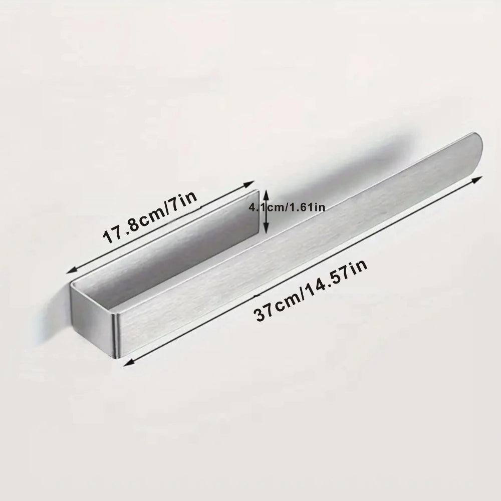 Space-Saving Stainless Steel No-Drill Wall-Mounted Towel Rack