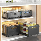 Spice Drawer Extendable Pull-Out Carbon Steel Drill-Free
