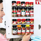 Spice Organizer Adhesive Mounting 5 C-Shaped Clips