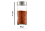 Spice Rack Installation-Free Space-Saving 6 Glass Jars