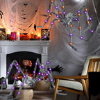 Spider Decoration Battery-Powered LED Flexible Legs Weather-Resistant