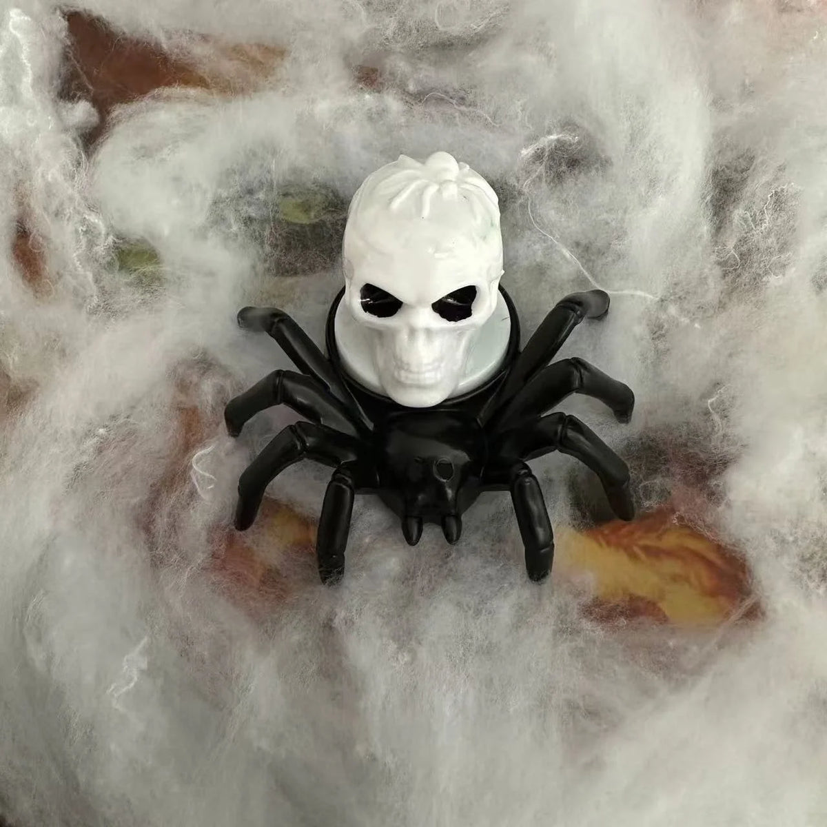 Spider Decoration LED Eyes & Flame-Effect Battery-Powered