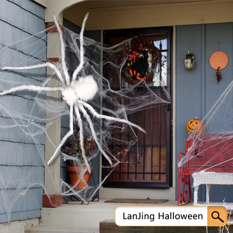 Spider Decoration Light-Up Realistic Fluffy Body