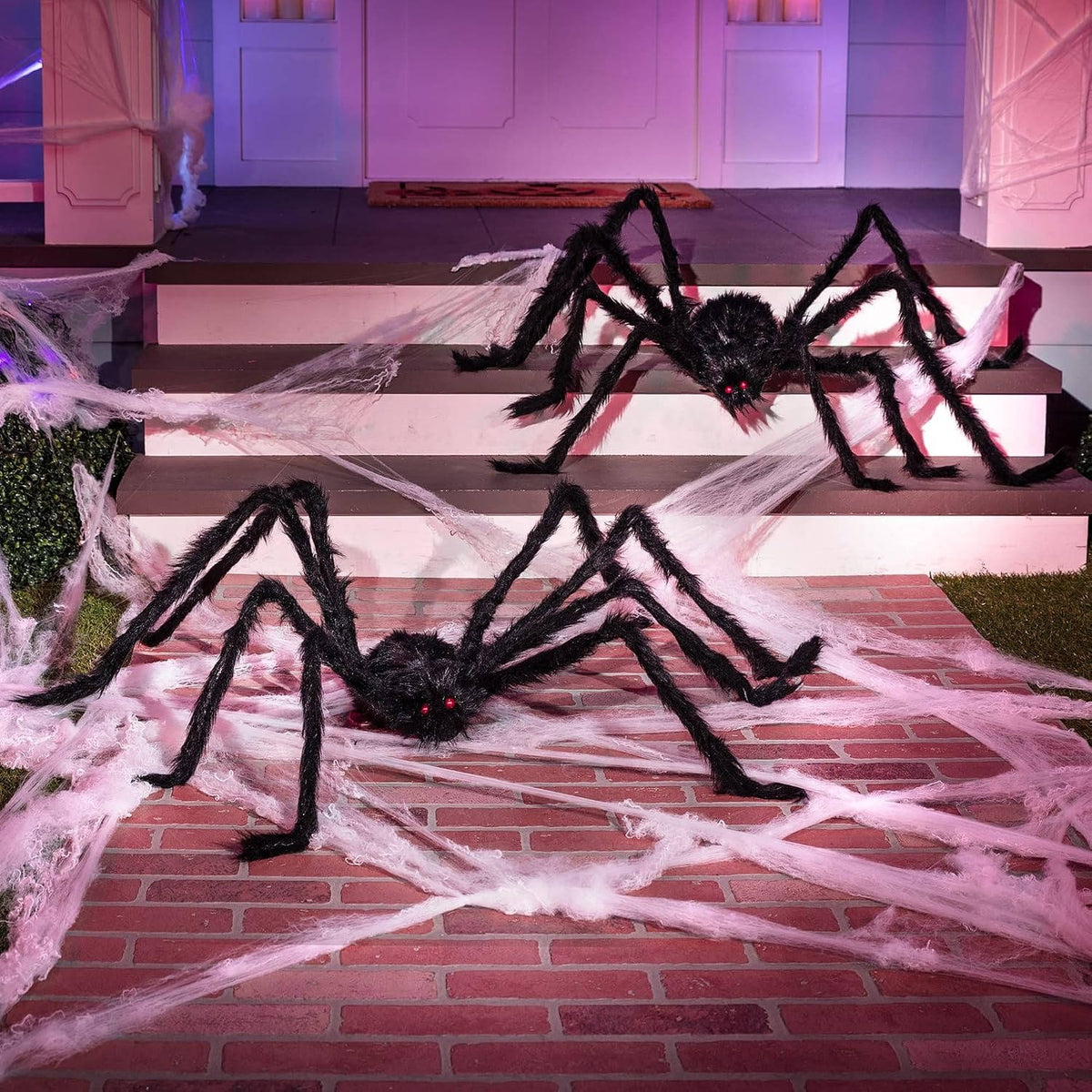 Spider Decorations Set of 2 Bendable Metal Legs