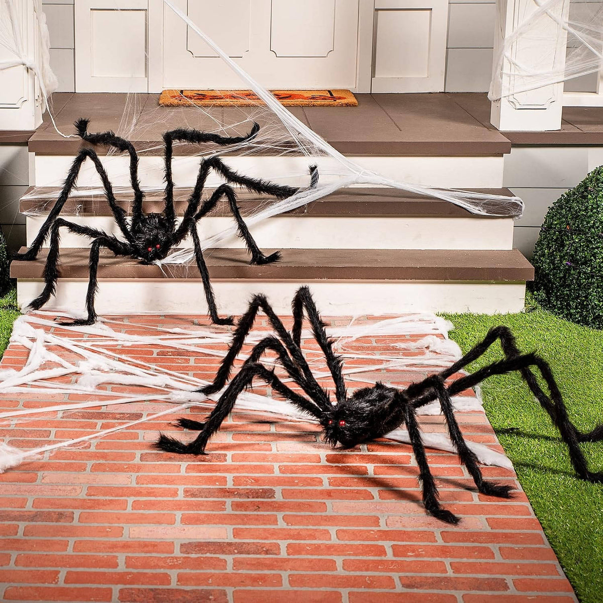 Spider Decorations Set of 2 Bendable Metal Legs