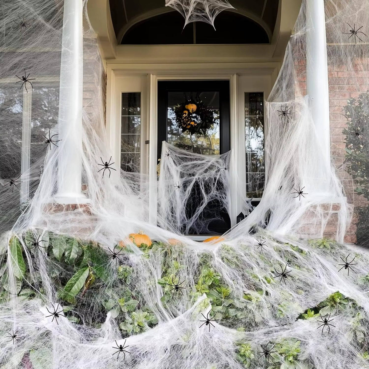 Spider Web Decoration 200 Sq Ft Includes Nine Spiders