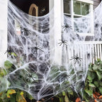 Spider Web Decoration 200 Sq Ft Includes Nine Spiders