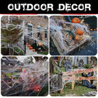 Spider Web Decoration 200 Sq Ft Includes Nine Spiders