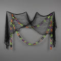 Spider Web Decoration Stretchy Black Mesh Reusable
