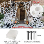 Spider Web Decoration Stretchy Reusable Covers 350 Square Feet