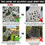 Spider Web Decoration Stretchy Reusable Covers 350 Square Feet