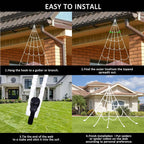Spider Web Lights 16.4 Foot USB Remote & Timer