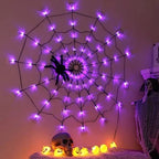 Spider Web Lights 4 Ft Remote-Controlled USB & Battery
