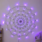 Spider Web Lights 4 Ft Remote-Controlled USB & Battery