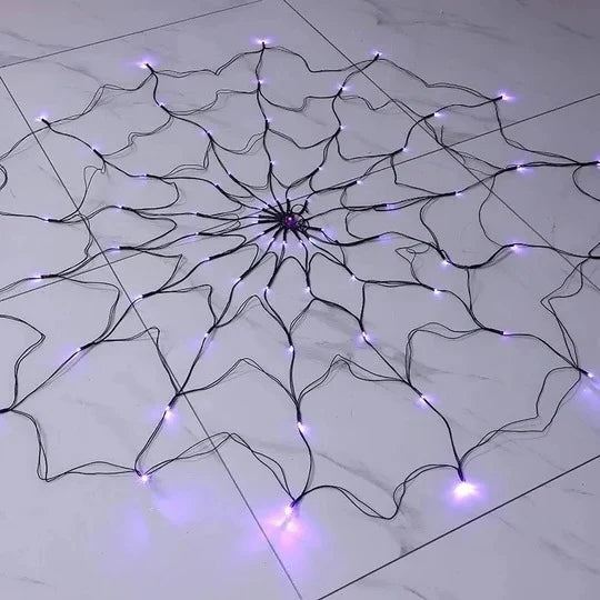 Spider Web Lights 4 Ft Remote-Controlled USB & Battery