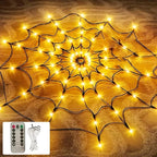 Spider Web Lights 4 Ft Remote-Controlled USB & Battery