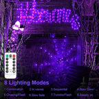 Spider Web Lights 80 LED 8 Modes Remote-Controlled