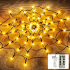 Spider Web Lights Purple LED Copper Wire 48 Inch