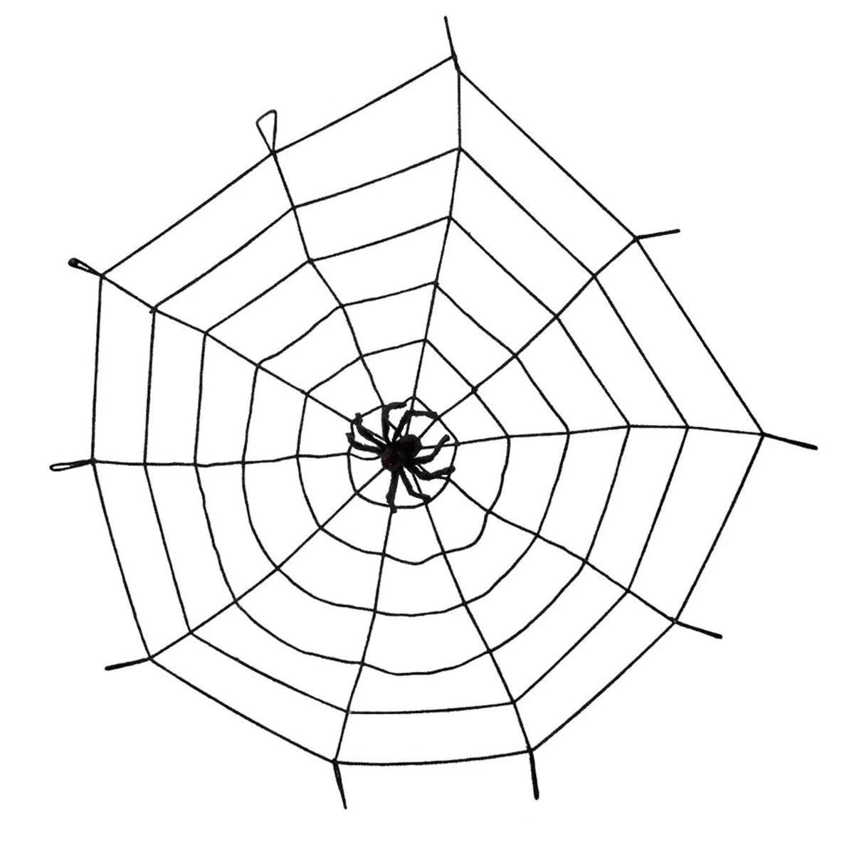 Spiderweb Decoration Stretchable Black Backdrop