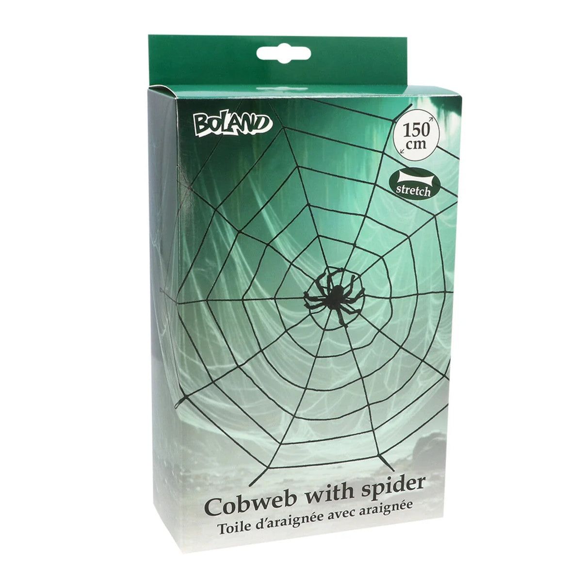 Spiderweb Decoration Stretchable Black Backdrop